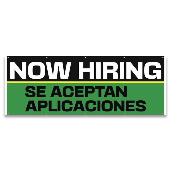 Signmission Now Hiring Se Aceptan Aplicaciones Banner Concession Stand Food Truck Single Sided B-120-30115 - main